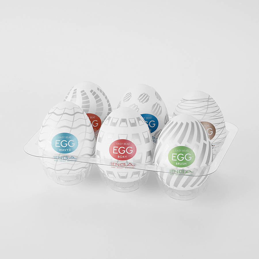 EGG - Male Masturbator - Variety 6 Pack. PerkyParlor.com