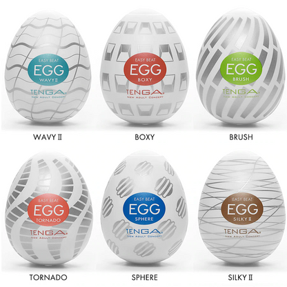 EGG - Male Masturbator - Variety 6 Pack. PerkyParlor.com
